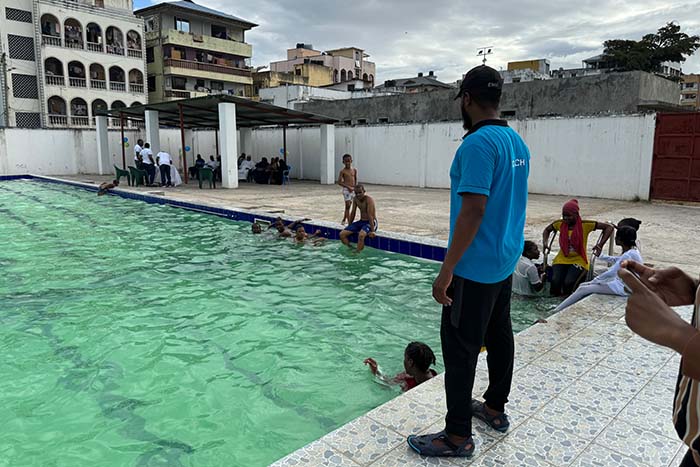 Swimming coach