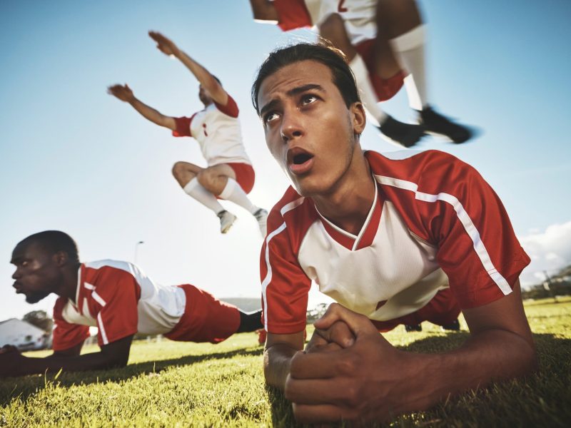 fitness-soccer-and-team-workout-on-field-jumping